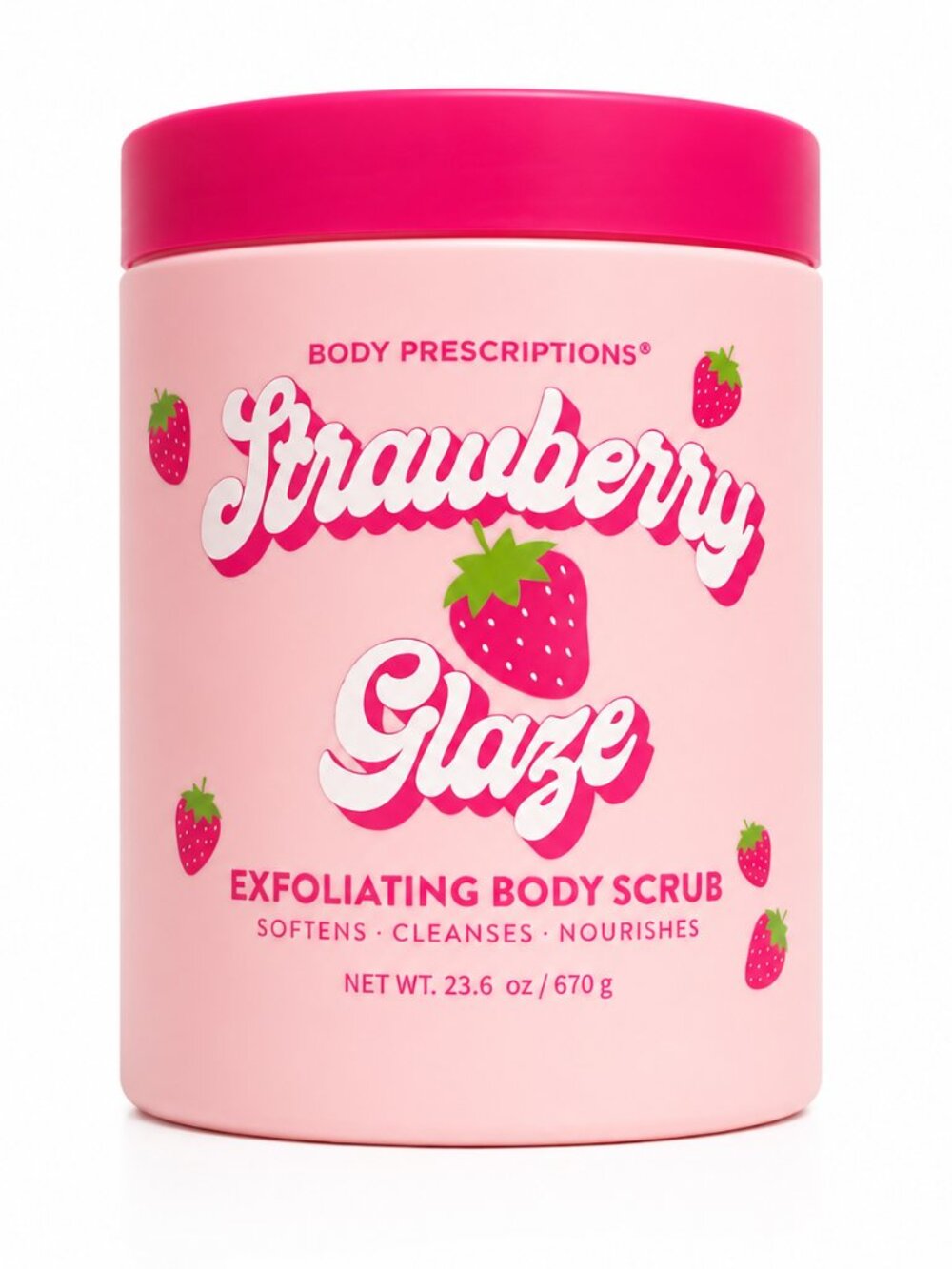 Body Prescriptions Strawberry Glaze Exfoliating Body Scrub 23.6 oz